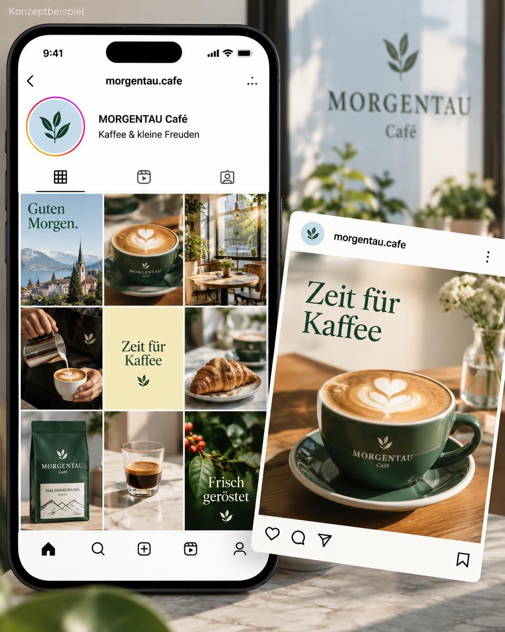 Social Media: fiktives Konzeptbeispiel von The next Marketing
